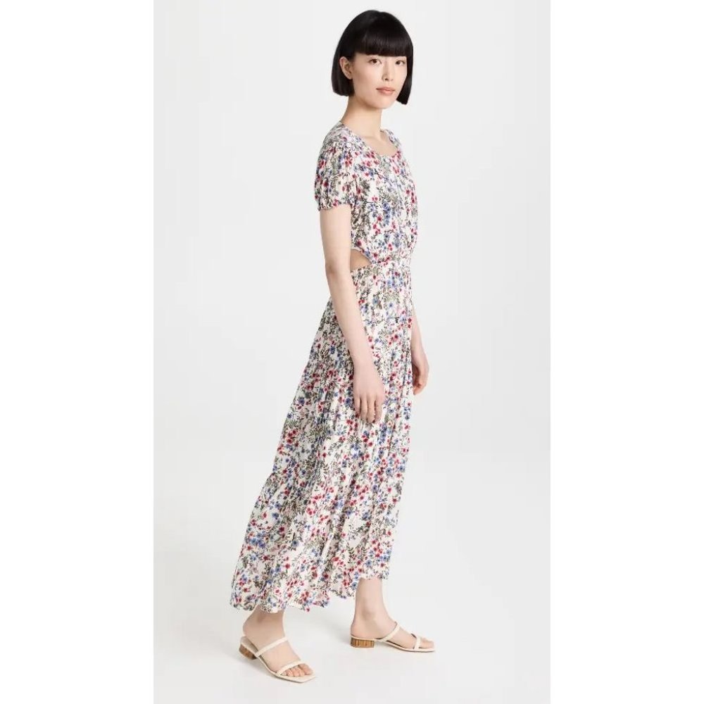 Sokie Collective NWT Peek-a-Boo Dress in White Floral size XL - Picture 11 of 12